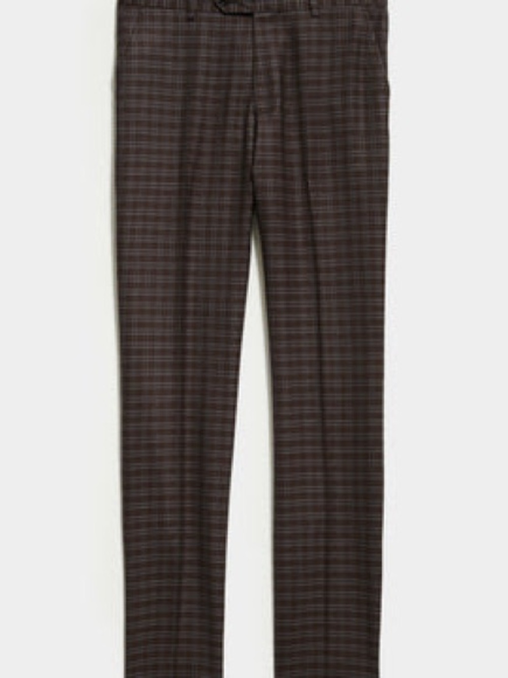 Todd Snyder Italian Wool Sutton Dress Trouser in Brown Blue Check 31/30